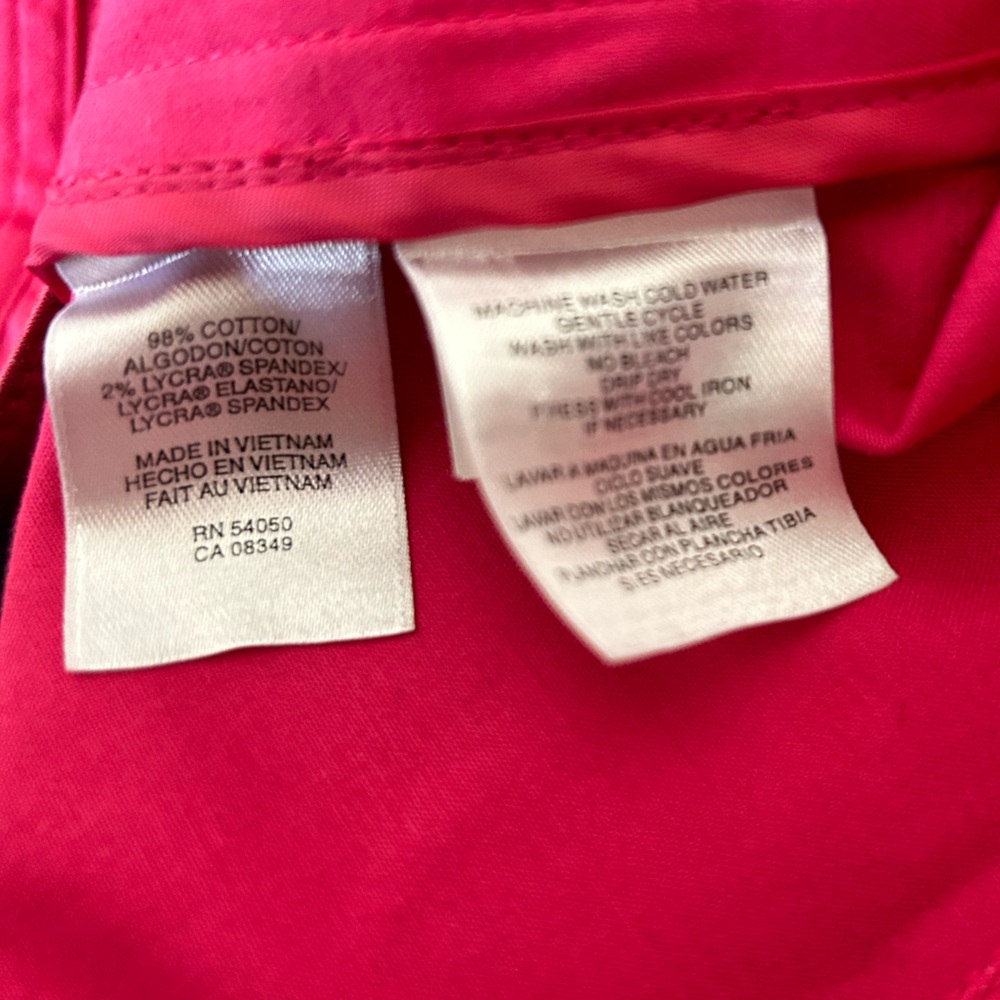 Nwot Jones New York stretch hot pink and gold tone jacket size small petite - Picture 6 of 6